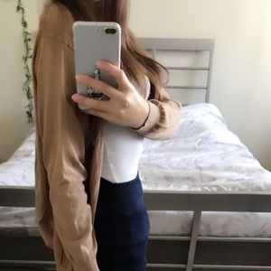 Zara Knit Brown-Beige Cardigan