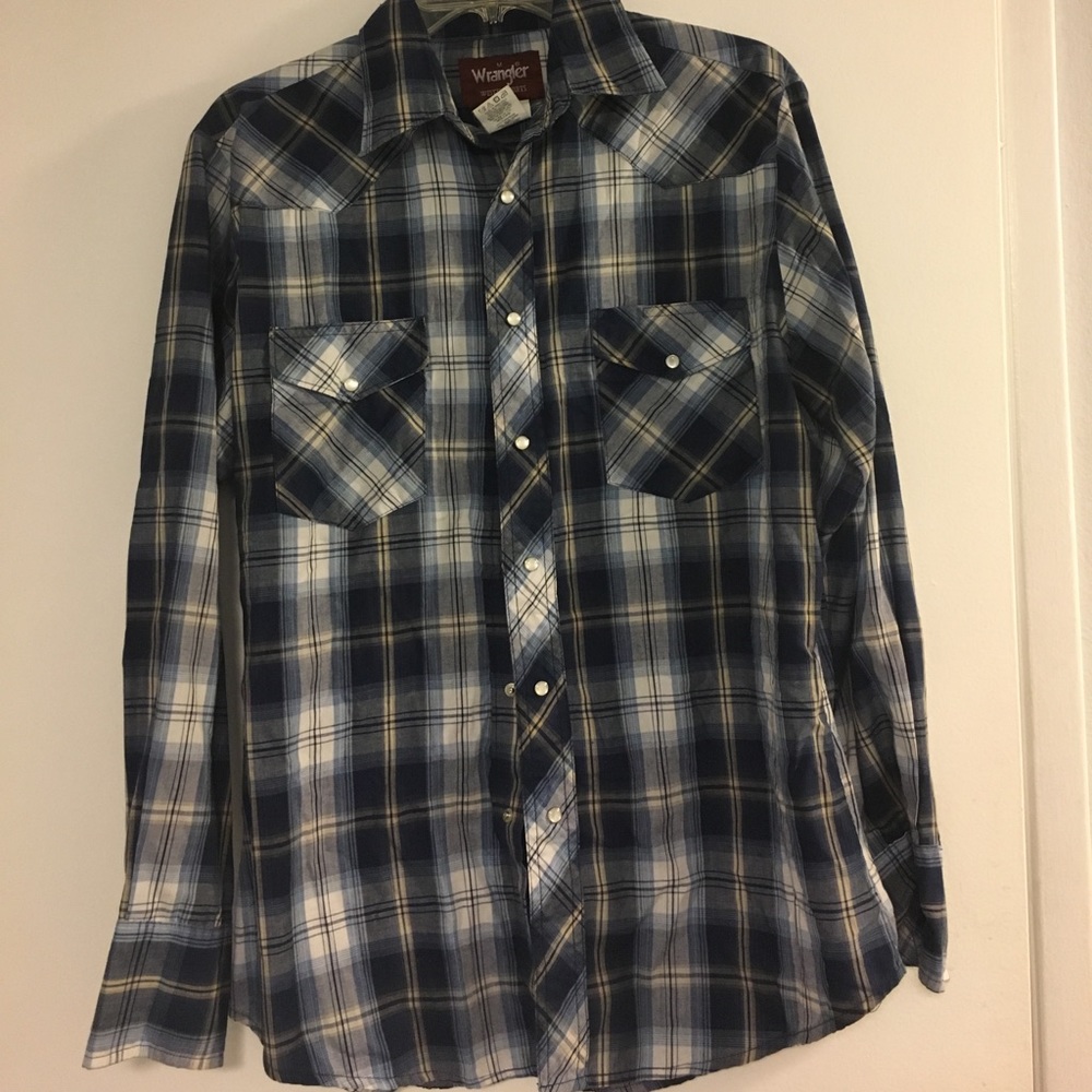 Blue plaid Wrangler