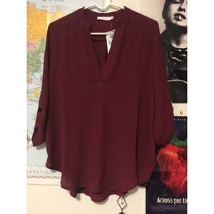 Lush Maroon Blouse