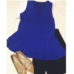 Blue Banana Republic Peplum Top