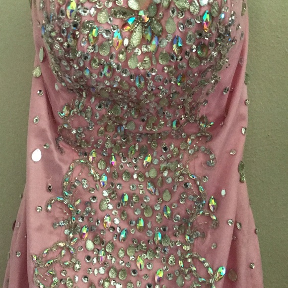 Light Pink Prom Dress - Size 4 - Picture 3 of 8