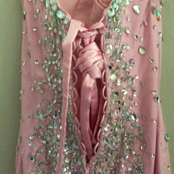 Light Pink Prom Dress - Size 4 - Picture 6 of 8