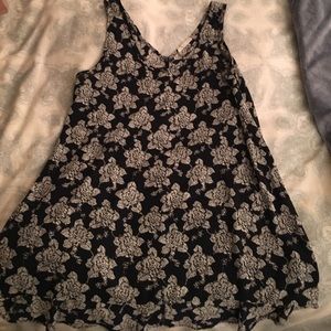 Painted Threads chiffon high/low tunic tank