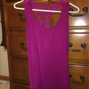 Express fuscia tank