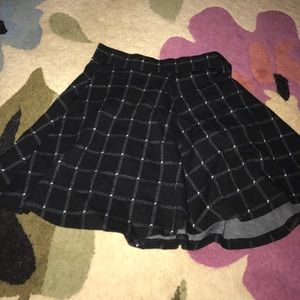H&M plaid skater skirt