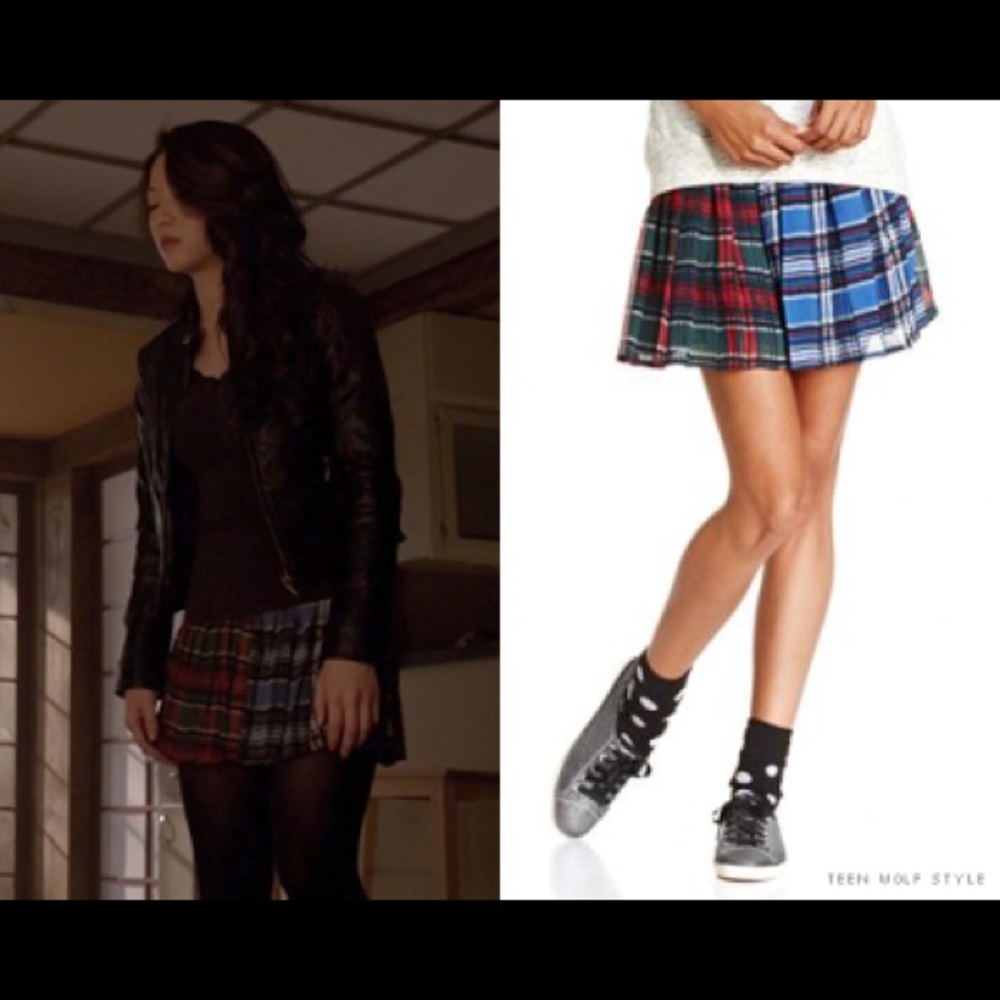 Keds plaid pleated a-line skirt ASO Teen Wolf
