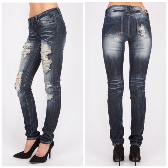 Gemma Distressed Denim Jeans - Picture 2 of 2