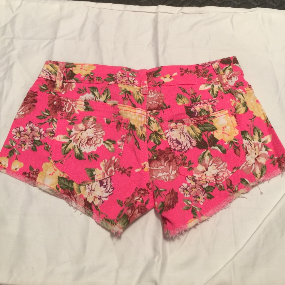 Jean printed shorts