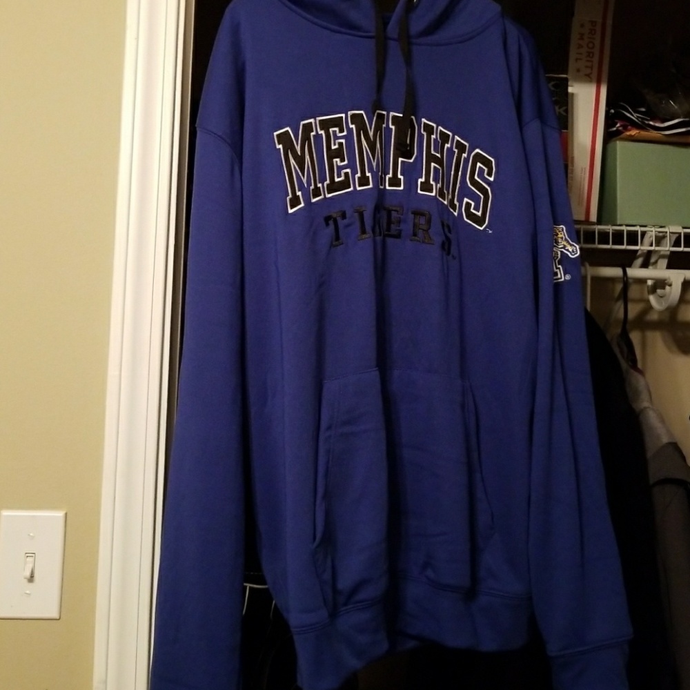 Memphis Tigers XL hooded sweat shirt