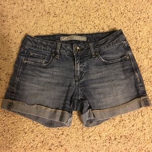 Charlotte Russe cuffed jean shorts