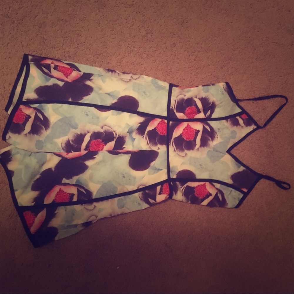 This is a floral romper