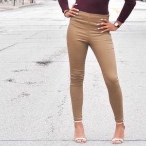 H&M skinny pants with side zipper