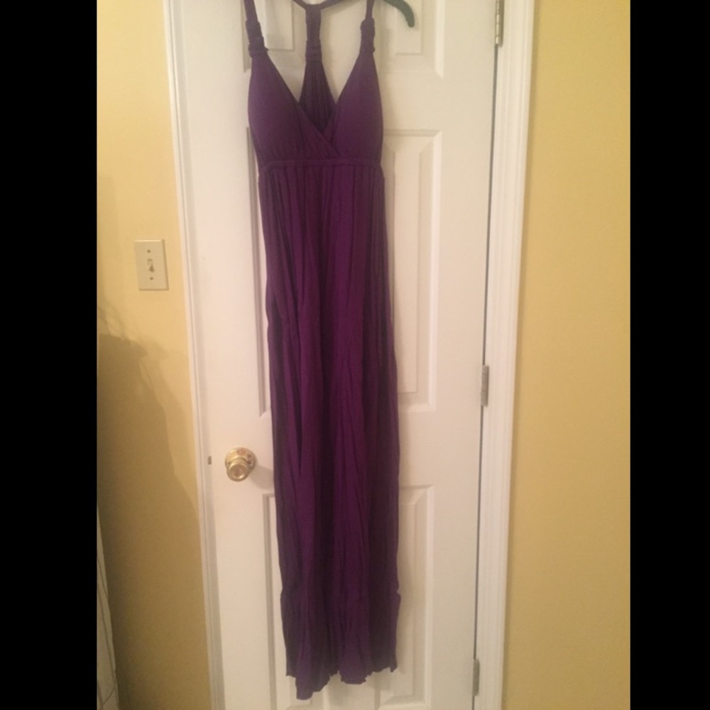 Purple maxi dress