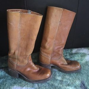Frye leather knee high "campus" boots