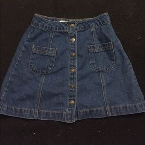 Jean Button Up Skiirt