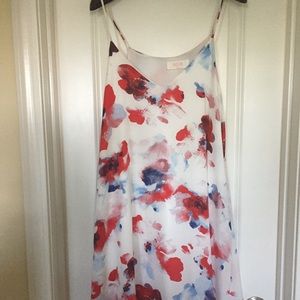 Floral dress. Worn once for sorority recruitment.