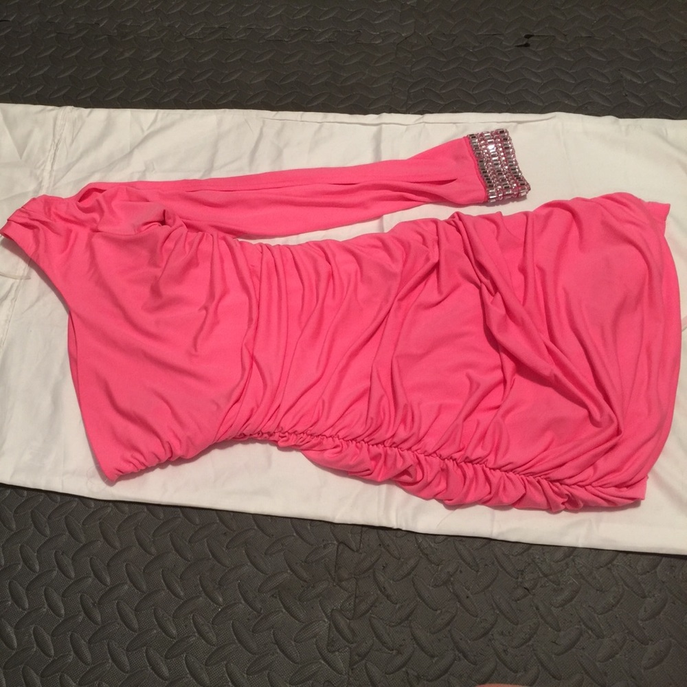 Pink cocktail dress