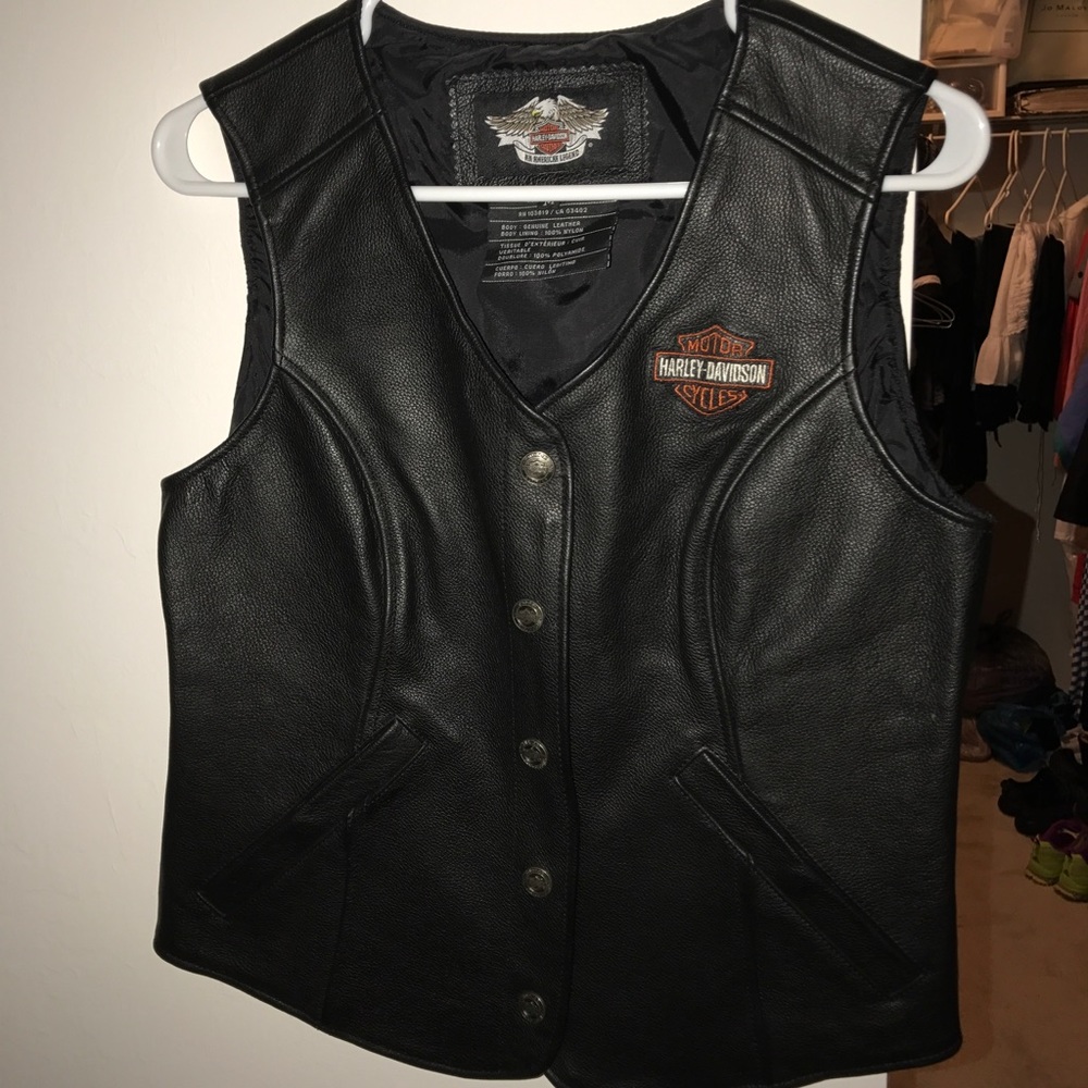 Harley Davidson leather vest