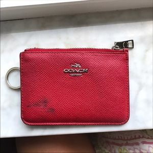 Red coach wallet
