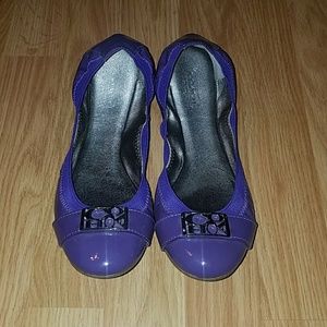Coach purple ballerina flats