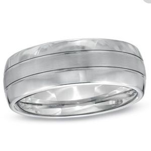 Triton men's 8.0 mm Tungsten wedding band.