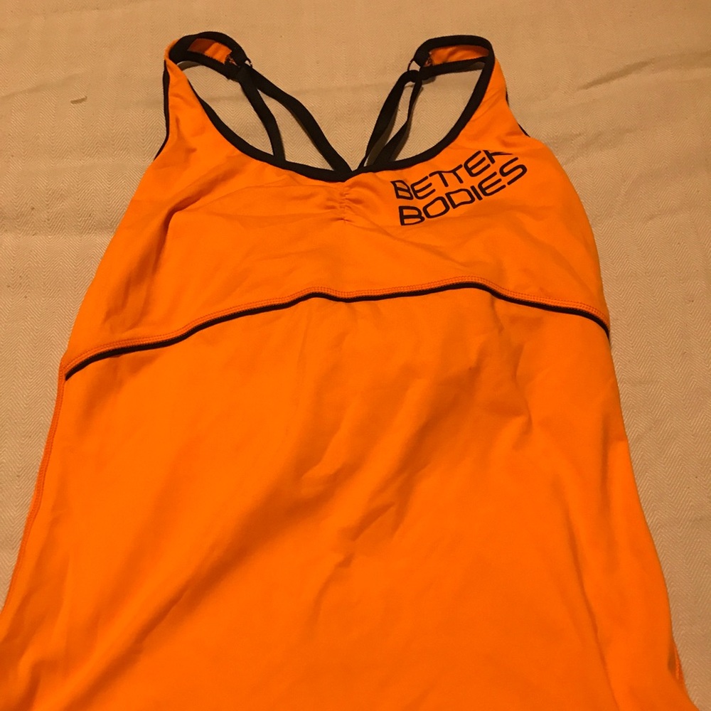 Better Bodies Tank-,built in hot pink sports bra