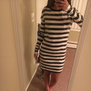 Michael Kors sequin dress - striped b&w NEVER WORN