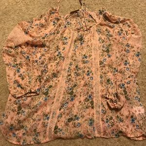 Lace Peasant Blouse