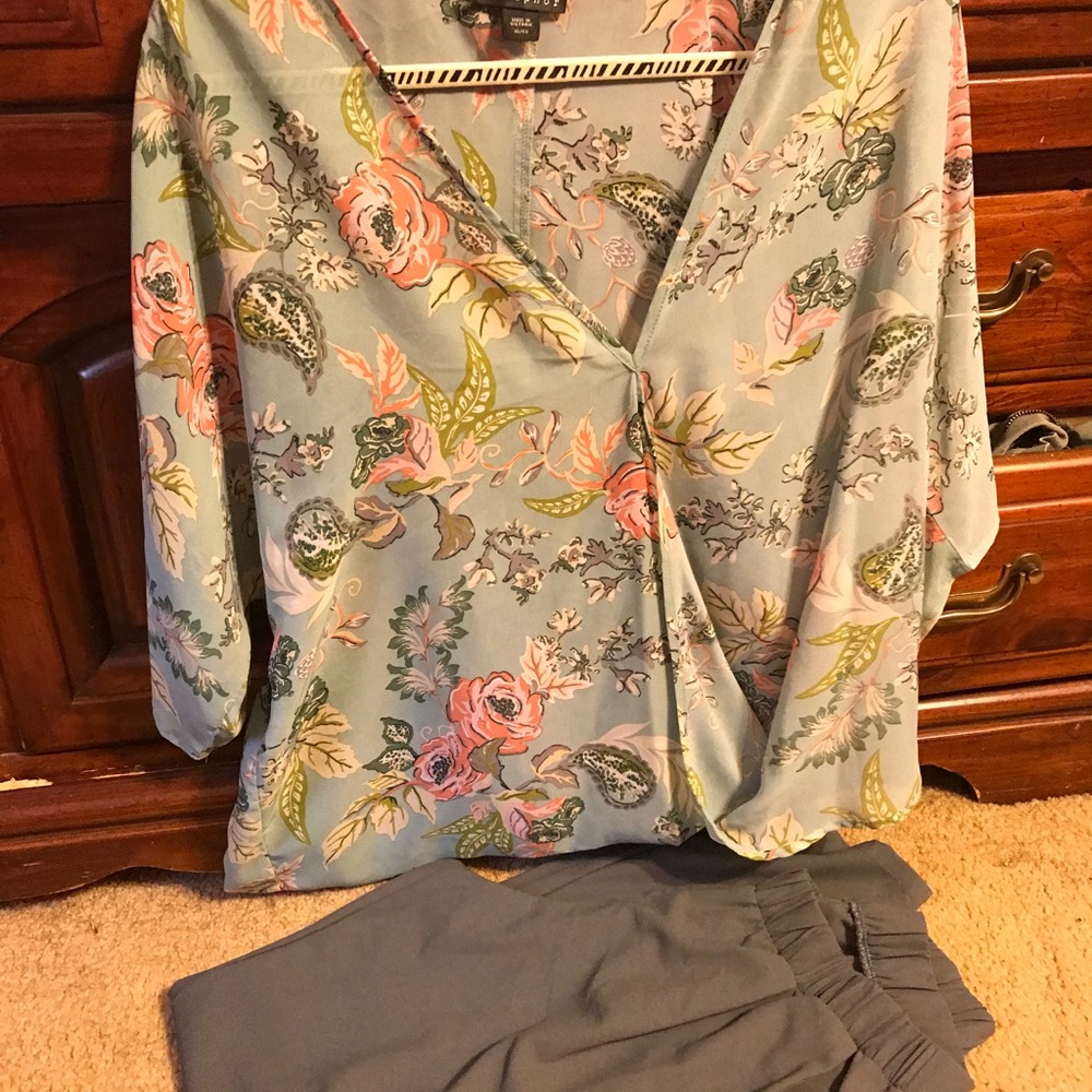 Dress pants and blouse