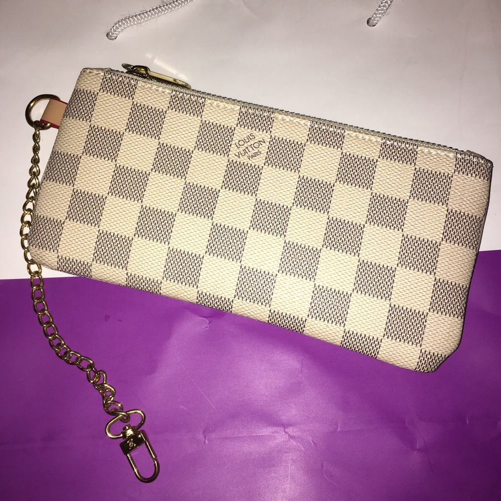 Checkered Print Wallet