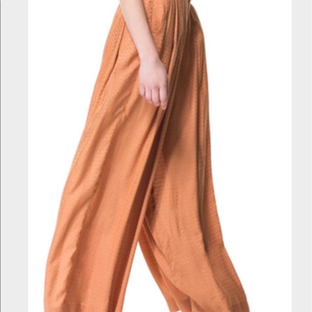 Zara jaquard palazzo trousers