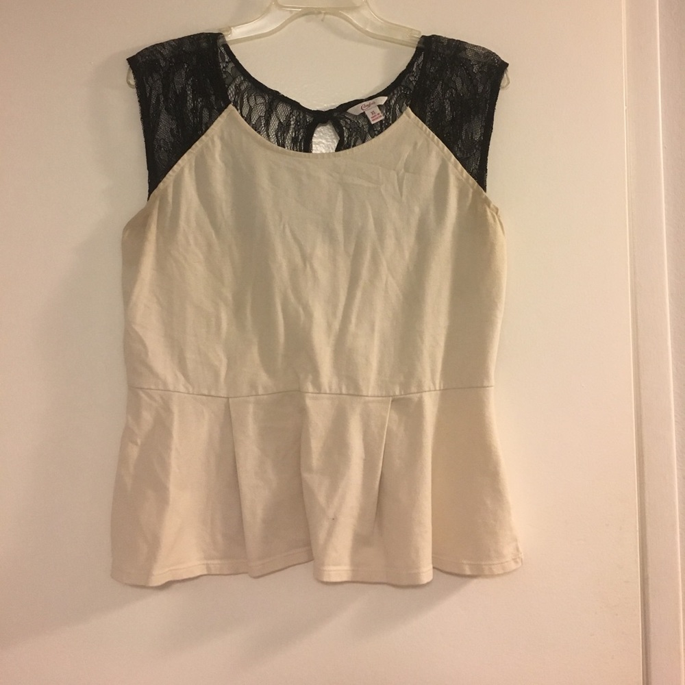 White blouse sheer back