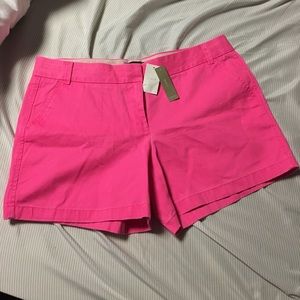 JCrew Chino Shorts NWT hot pink