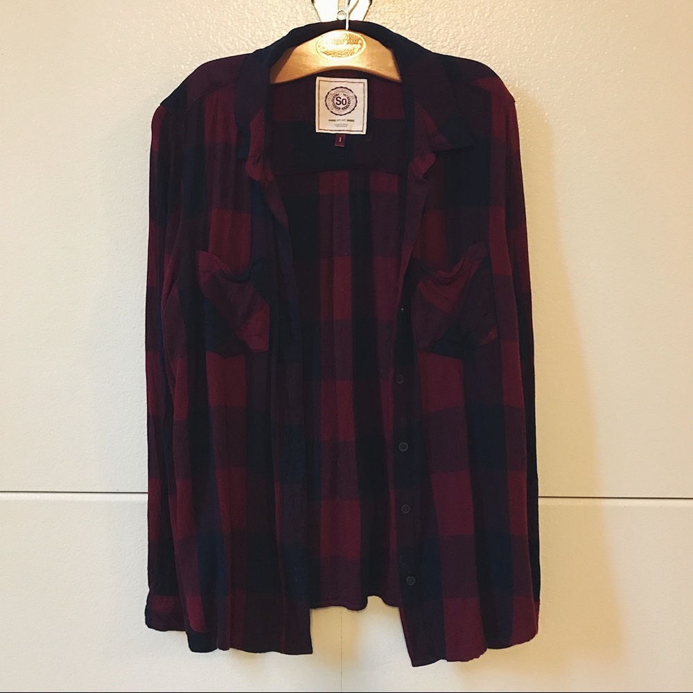 SO Red & Navy Flannel