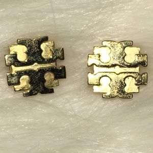 Tory Burch T Logo Stud Earrings