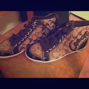 Brown coach shoes