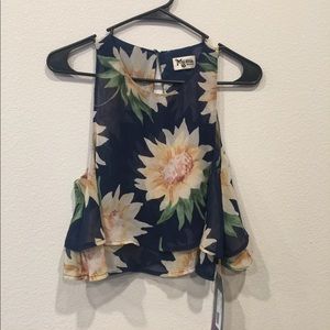 SMYM new with tags, Sunflower Dreams Crop Top