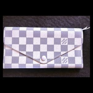 LV Damier Azur Sarah Long Wallet