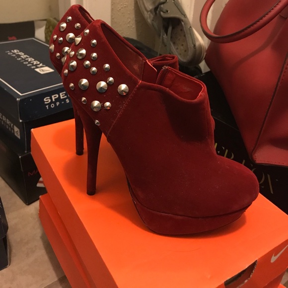 Red Charlotte Russe booties - Picture 3 of 3