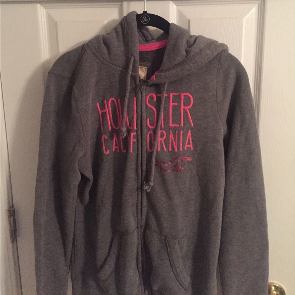 Hollister zip up hoodie