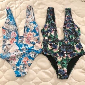 Bundle swimsuit same style different pattern