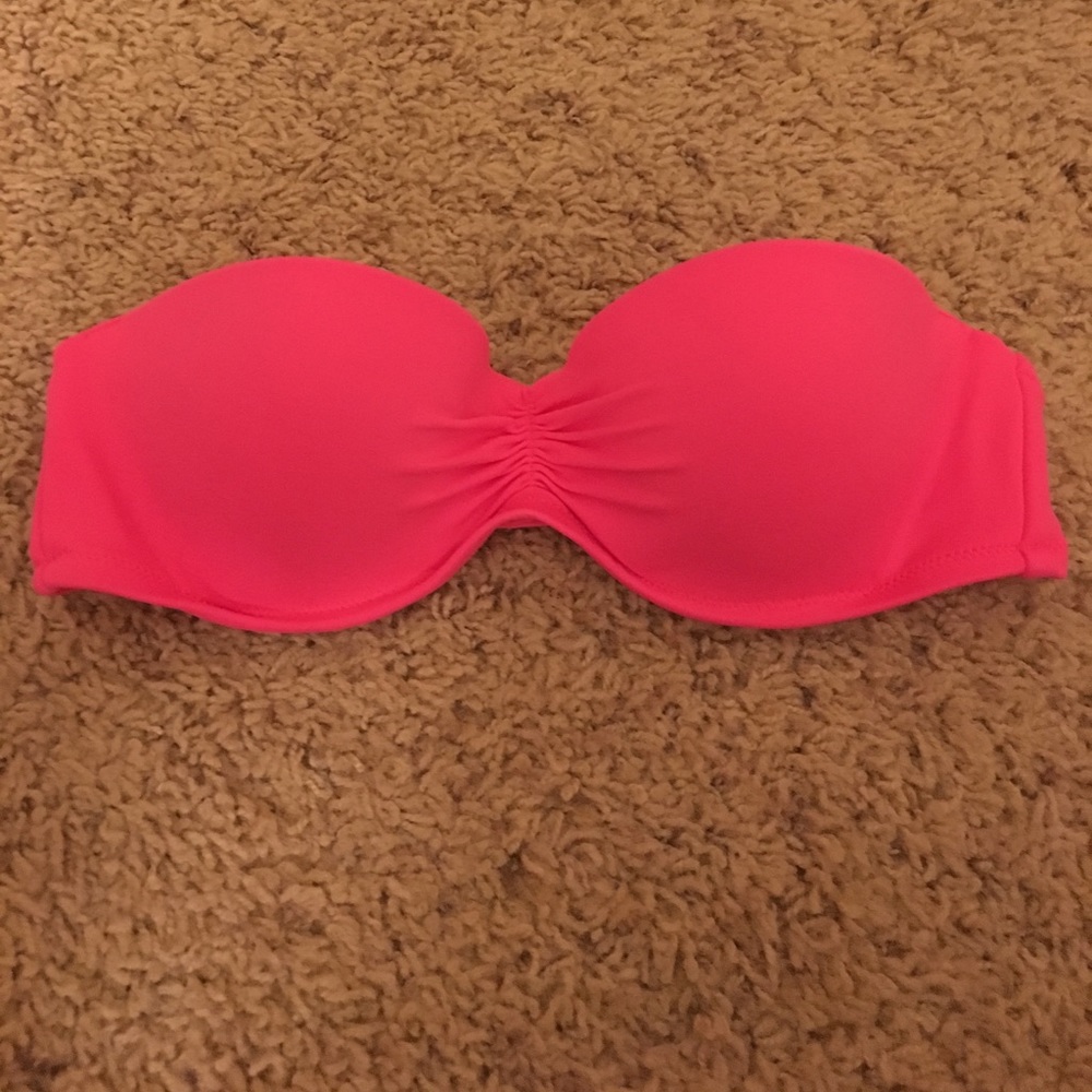 Victoria's Secret Hot Pink Push-up Bandeau 32B