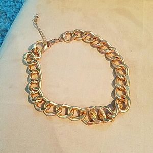 Gold chain choker
