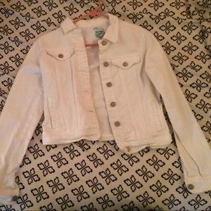 White jean jacket