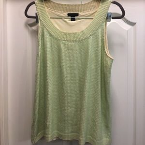 🌺J Crew COLLECTION sequin tank sweater M silk