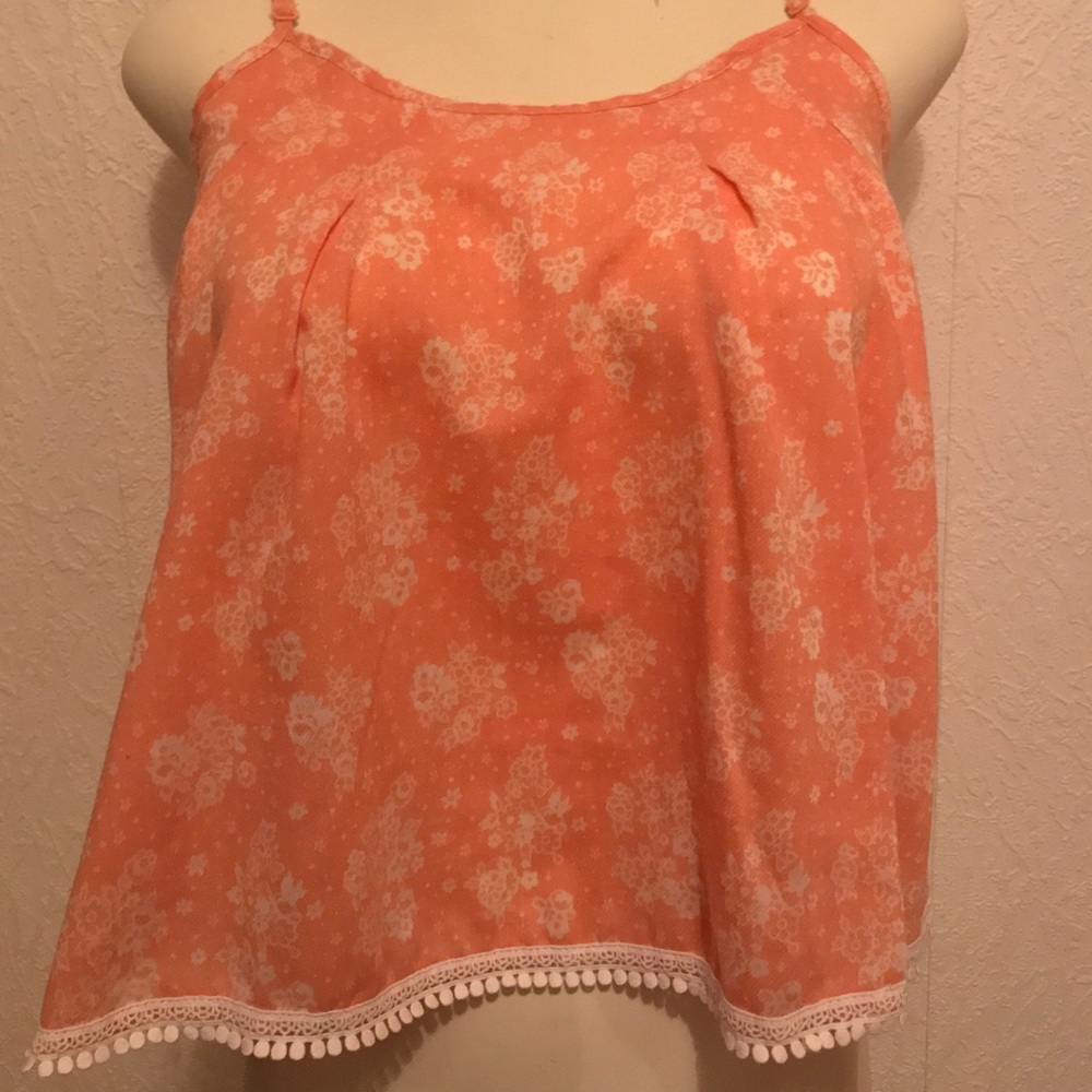 Cute coral tank top