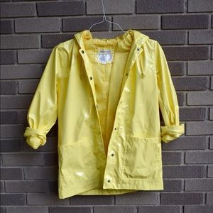 Yellow rain coat