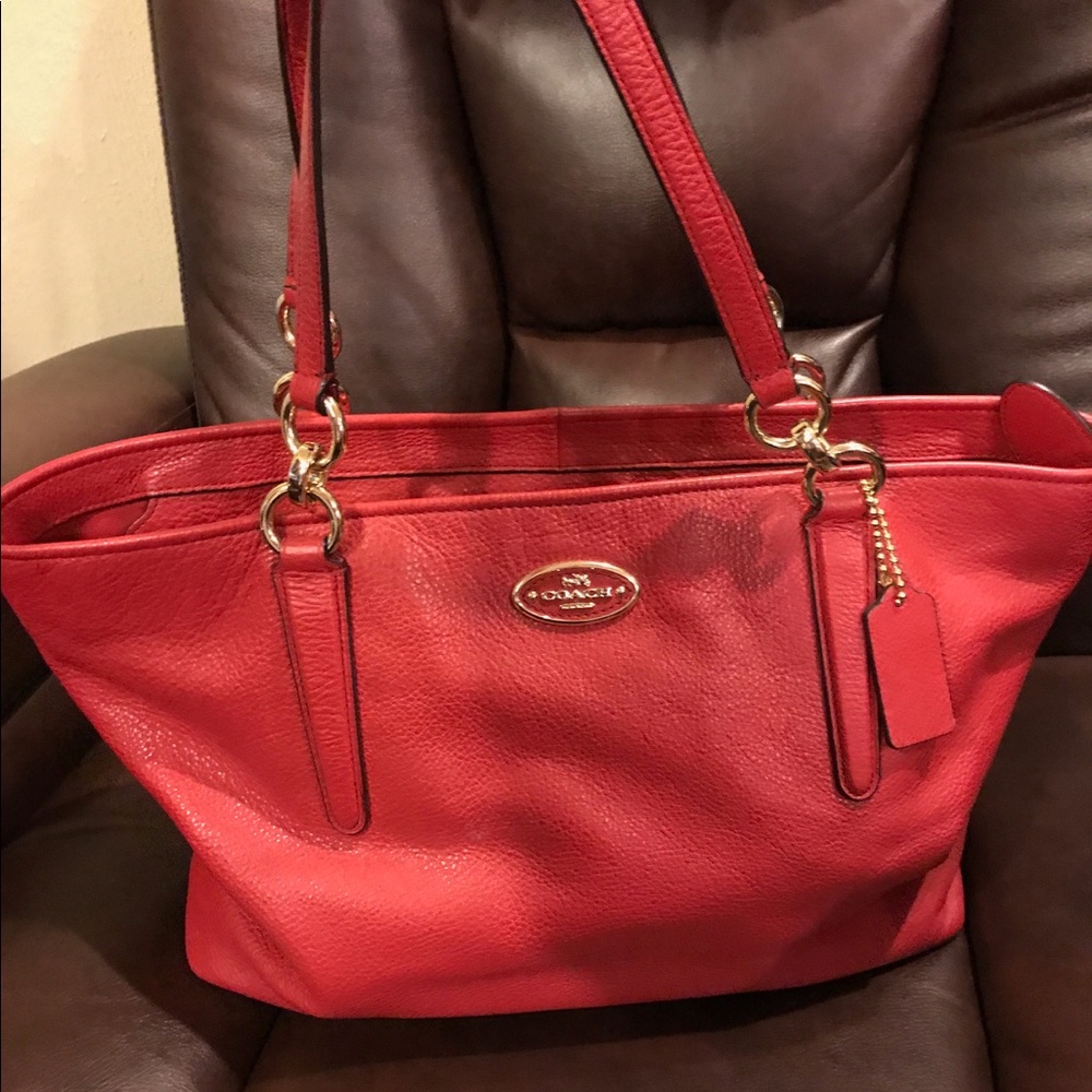 Coach leather bag