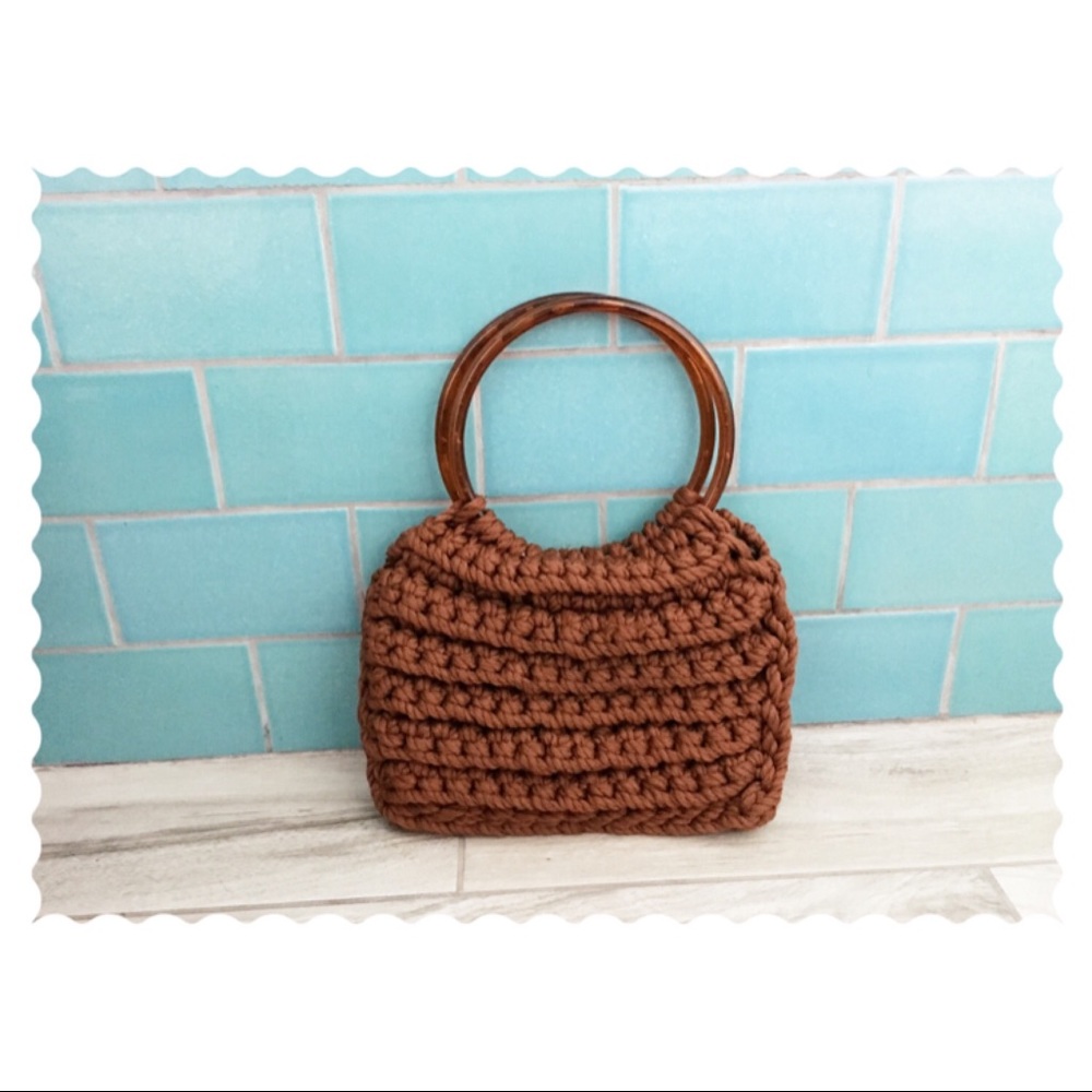 True Vintage 1960's Knit Purse