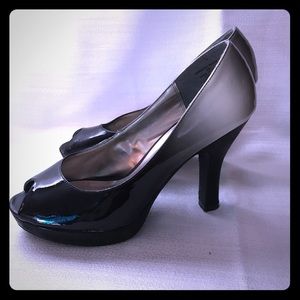 Candies Black Ombré Peep toe pumps